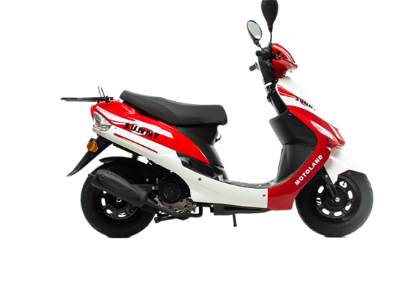 Скутер Motoland SUNNY Красный pitbikemarket.ru