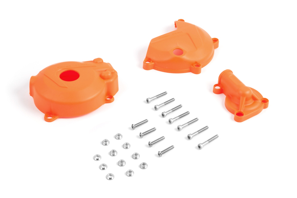 Защита крышек двигателя пластиковая (компл. 3 шт.) OTOM ZS 177FMM (NC250) оранжевая pitbikemarket.ru