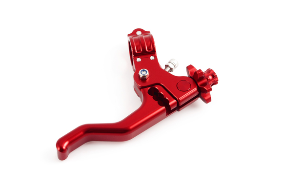 Рычаг сцепления легкого выжима в сборе (универсальный) красный pitbikemarket.ru