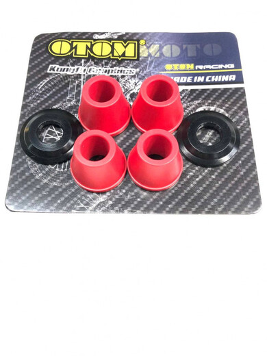 Сайлентблоки (втулки траверсы) руля OTOM красные pitbikemarket.ru
