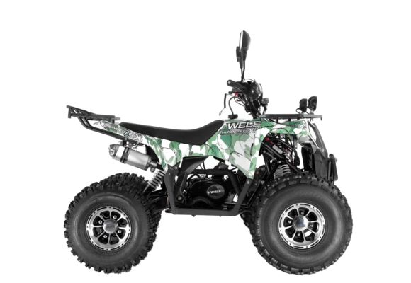 Квадроцикл Wels Thunder EVO X 125 зеленый pitbikemarket.ru