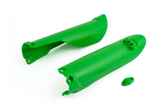 Защита перьев для эндуро мотоцикла под 48 вилку HTW/WP/MNT, зеленые (Рама К8) pitbikemarket.ru