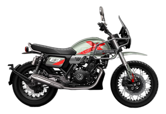 Мотоцикл CYCLONE RE3 Scrambler (SR400-A) 2024 Зеленый pitbikemarket.ru