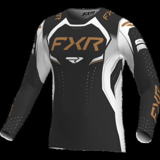 Джерси, FXR, Черный/Белый/Золото, M pitbikemarket.ru