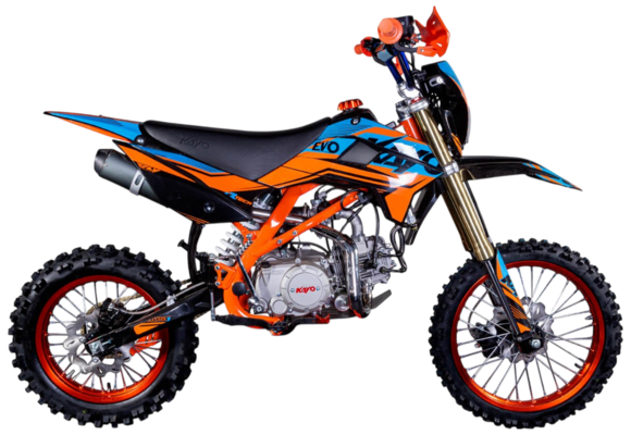Питбайк KAYO EVOLUTION YX140EM 17/14 KRZ (механ. сцепл., эл. стартер 2024 г.) pitbikemarket.ru