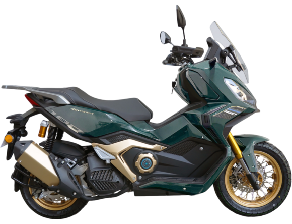Скутер Motosuper Adviser 180 Green (зеленый)  + Gold rims pitbikemarket.ru